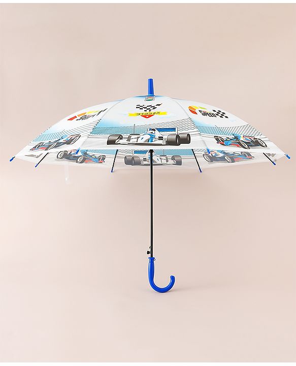 Babyhug Racing Printed Umbrella - Multicolor