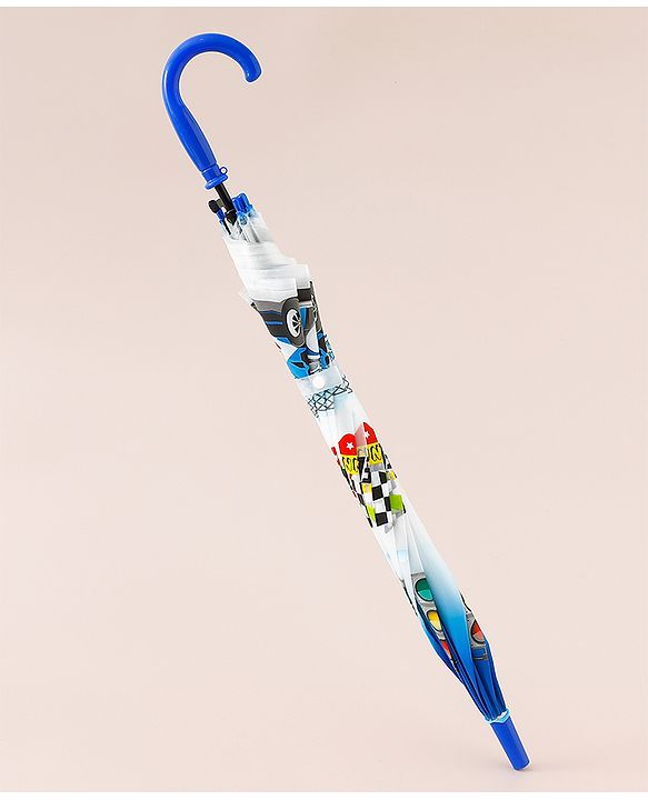 Babyhug Racing Printed Umbrella - Multicolor