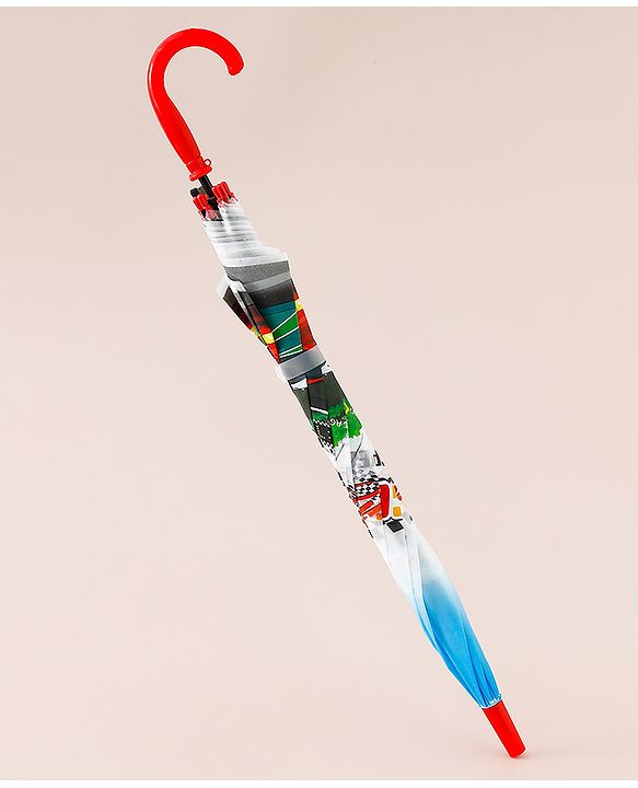 Babyhug Racing Printed Umbrella - Multicolor