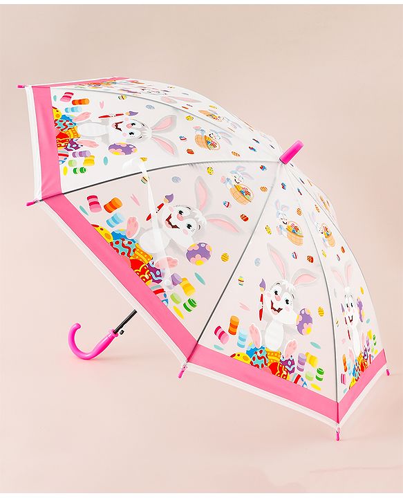 Babyhug Bunny Printed Umbrella - Multicolor