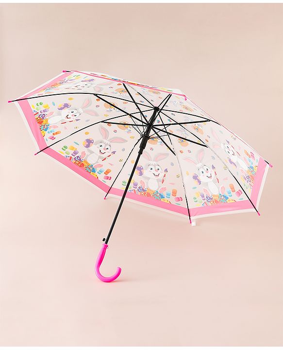Babyhug Bunny Printed Umbrella - Multicolor