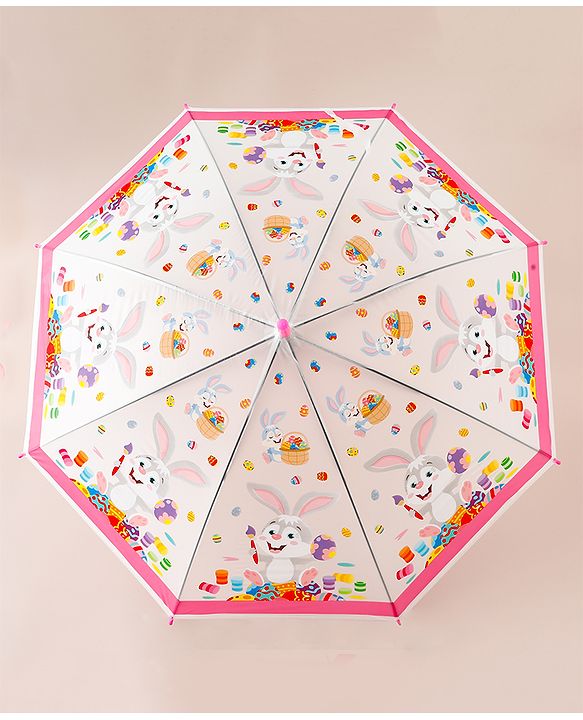 Babyhug Bunny Printed Umbrella - Multicolor