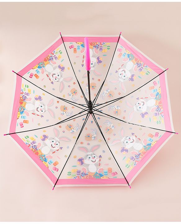 Babyhug Bunny Printed Umbrella - Multicolor