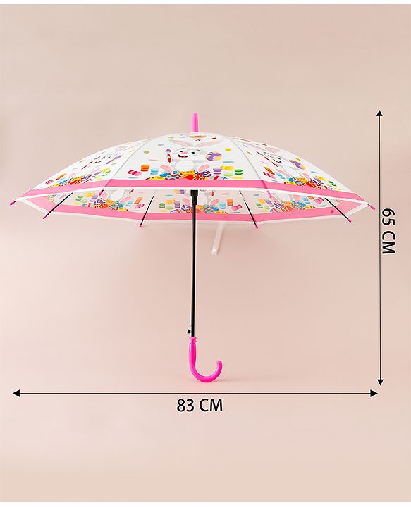 Babyhug Bunny Printed Umbrella - Multicolor