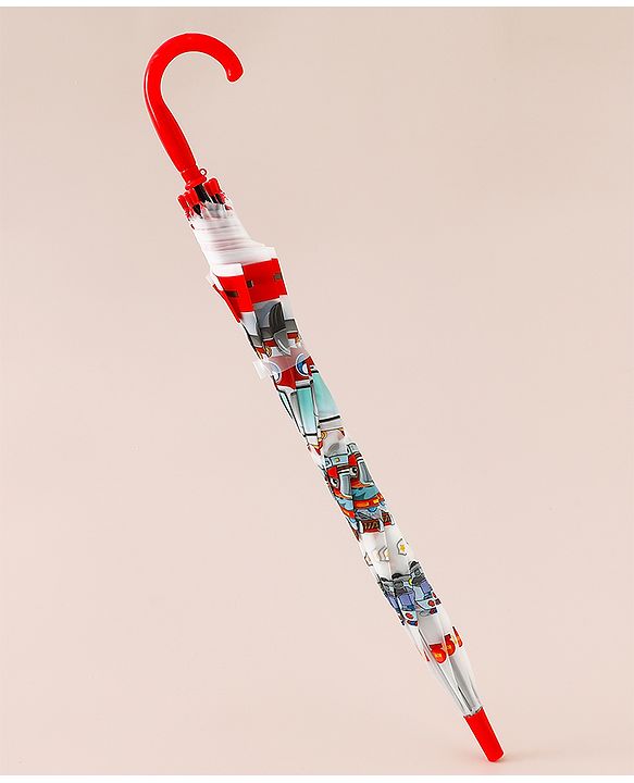 Babyhug Emergency Vehicle Printed Umbrella - Multicolor