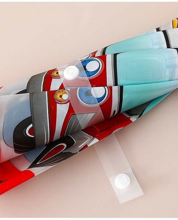 Babyhug Emergency Vehicle Printed Umbrella - Multicolor