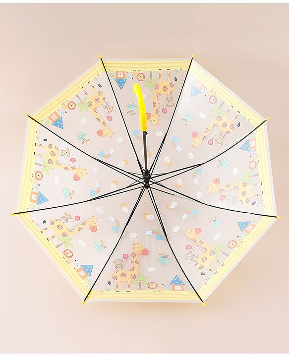 Babyhug Jungle Theme Printed Umbrella - Multicolor