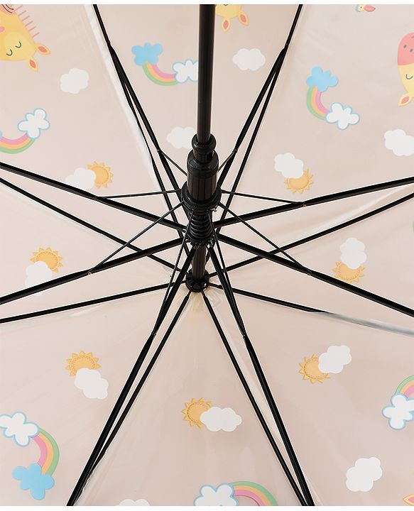 Babyhug Jungle Theme Printed Umbrella - Multicolor