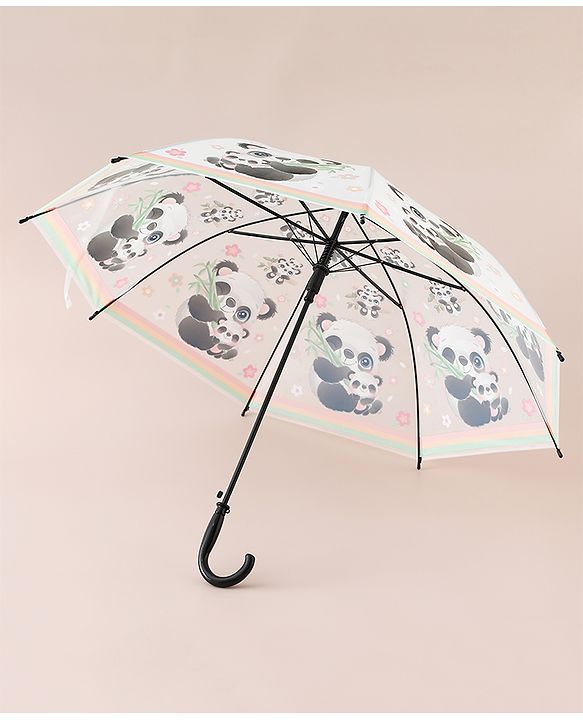 Babyhug Panda Printed Umbrella - Multicolor