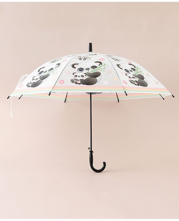 Babyhug Panda Printed Umbrella - Multicolor