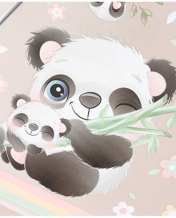 Babyhug Panda Printed Umbrella - Multicolor
