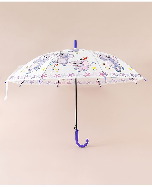Babyhug Elephant Printed Umbrella - Multicolor