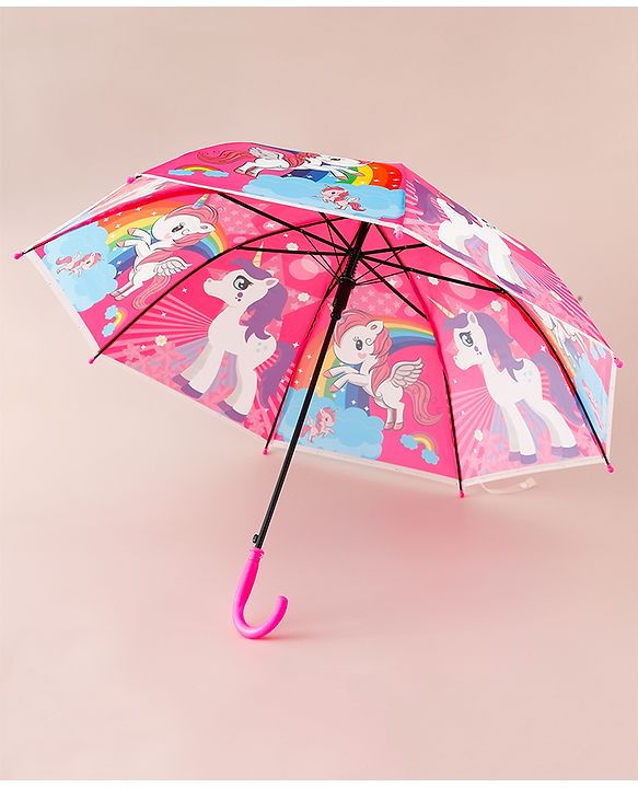 Babyhug Unicorn Printed Umbrella - Multicolor