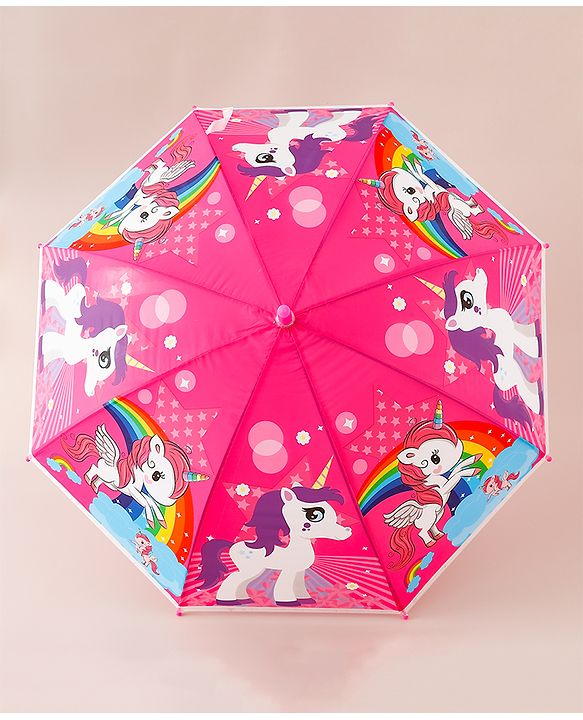 Babyhug Unicorn Printed Umbrella - Multicolor