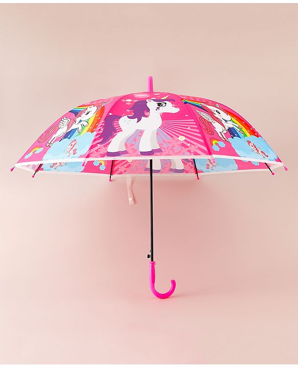 Babyhug Unicorn Printed Umbrella - Multicolor