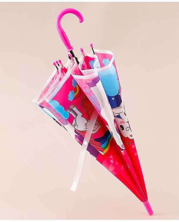 Babyhug Unicorn Printed Umbrella - Multicolor
