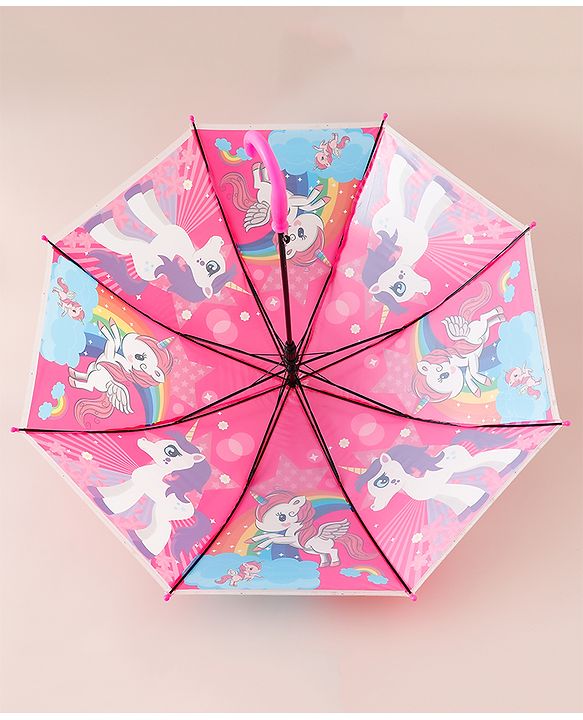 Babyhug Unicorn Printed Umbrella - Multicolor