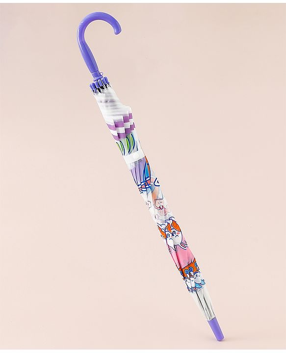 Babyhug Free Size Umbrella with Animal Print - Multicolor