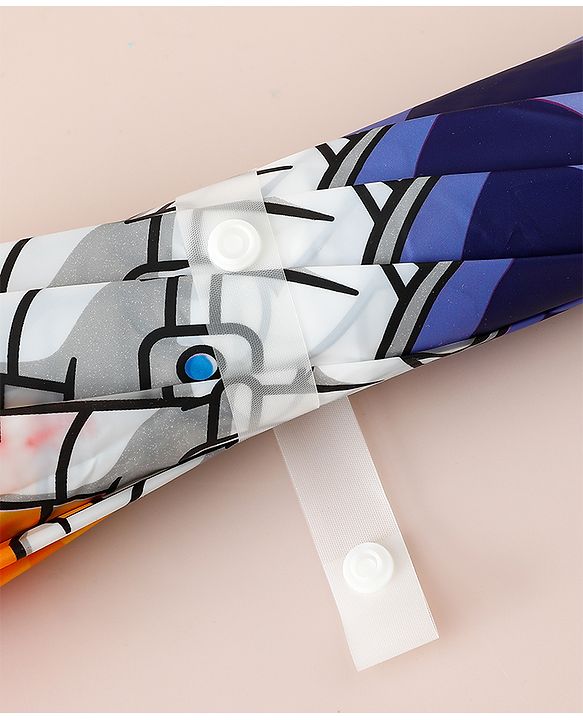 Babyhug Free Size Umbrella with Astronaut Print - Multicolor