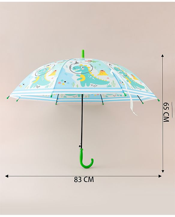 Babyhug Free Size Umbrella with Dinosaur Print - Multicolor