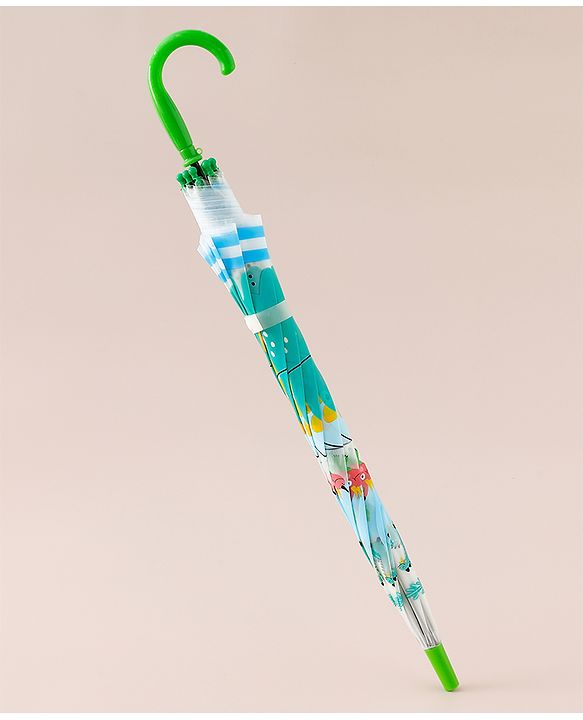 Babyhug Free Size Umbrella with Dinosaur Print - Multicolor