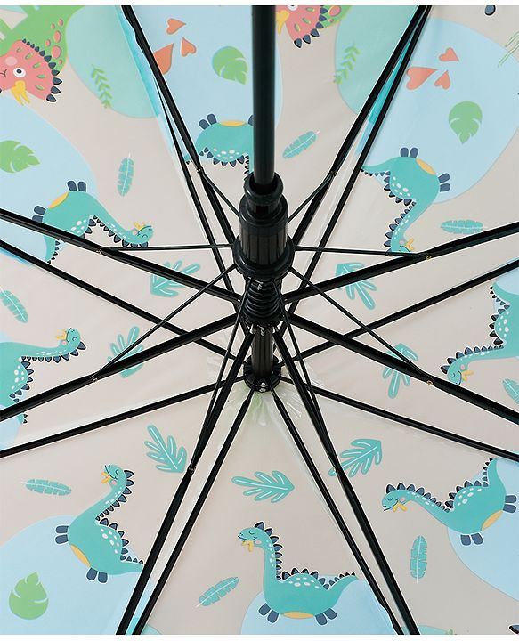 Babyhug Free Size Umbrella with Dinosaur Print - Multicolor