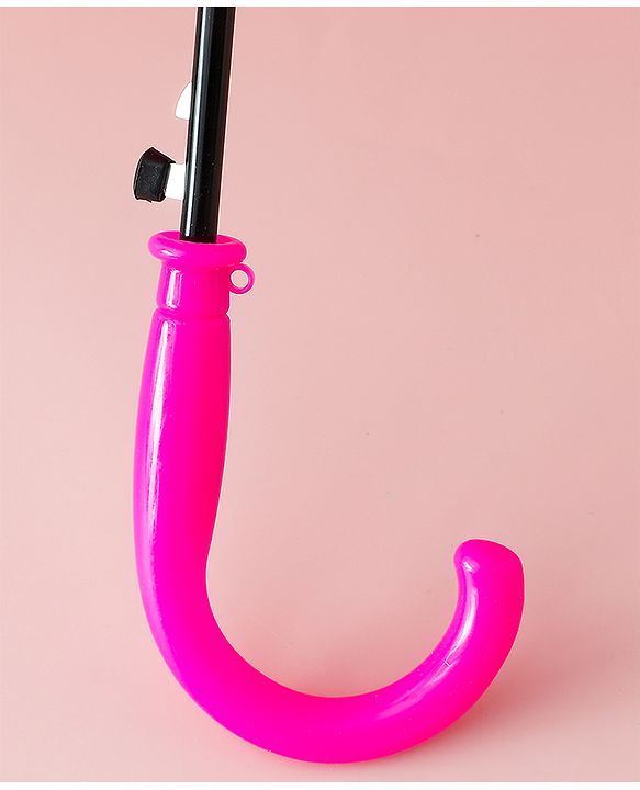 Babyhug Free Size Umbrella with Animal Print - Fuchsia
