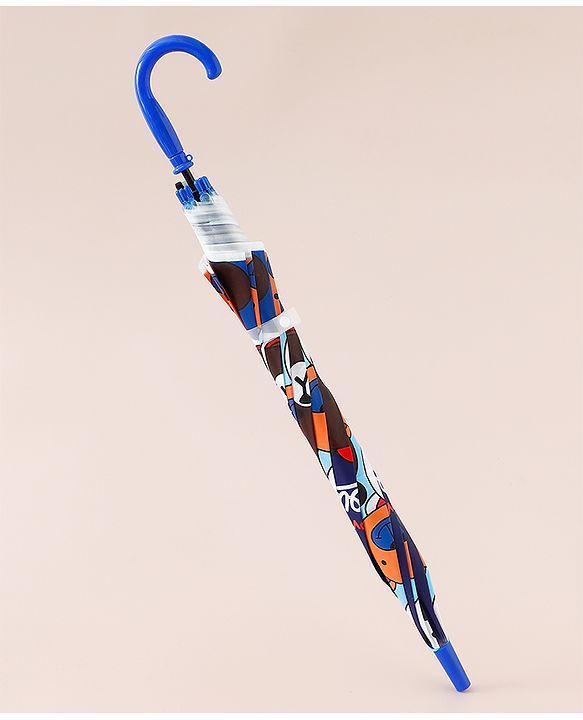 Babyhug Free Size Umbrella with Teddy Print - Multicolor