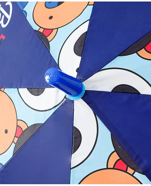 Babyhug Free Size Umbrella with Teddy Print - Multicolor