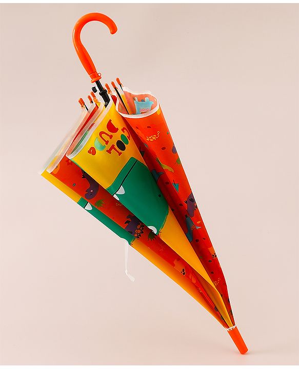 Babyhug Dino Printed Umbrella - Multicolor