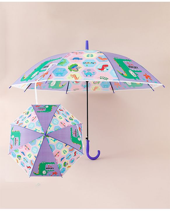 Babyhug Dino Printed Umbrella - Multicolor