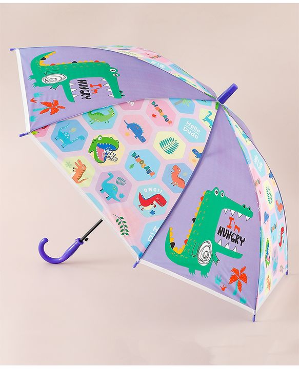 Babyhug Dino Printed Umbrella - Multicolor