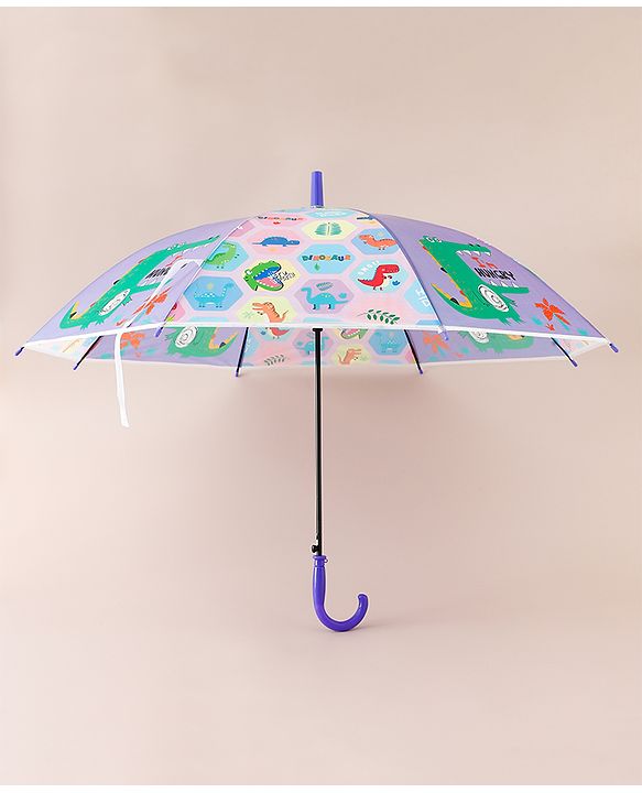 Babyhug Dino Printed Umbrella - Multicolor