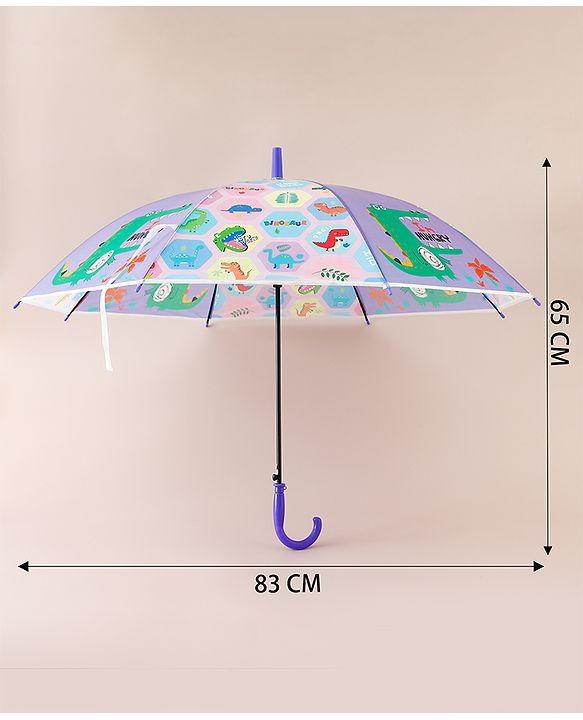 Babyhug Dino Printed Umbrella - Multicolor