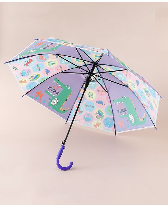 Babyhug Dino Printed Umbrella - Multicolor
