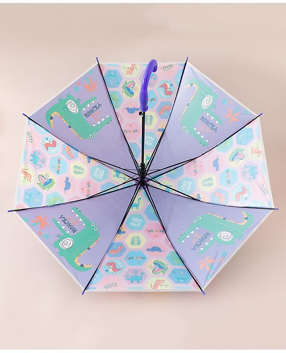Babyhug Dino Printed Umbrella - Multicolor