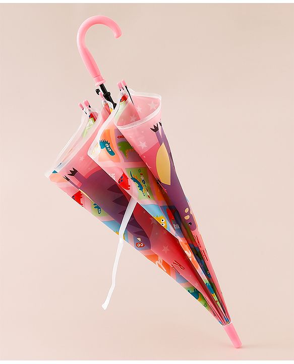 Babyhug Dino Printed Umbrella - Multicolor