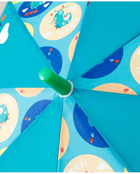 Babyhug Free Size Dino Printed Umbrella - Green