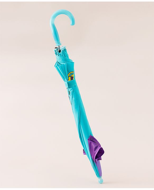 Babyhug Umbrella With Mermaid Print & Applique - Blue