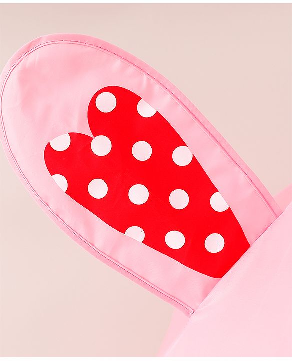 Babyhug Umbrella With Bunny Print & Applique - Pink