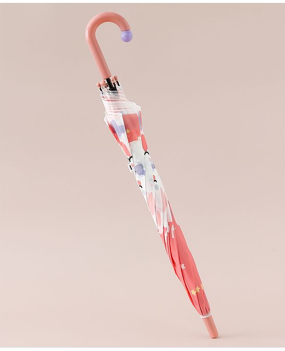 Babyhug Free Size Umbrella with Bunny Print - Red