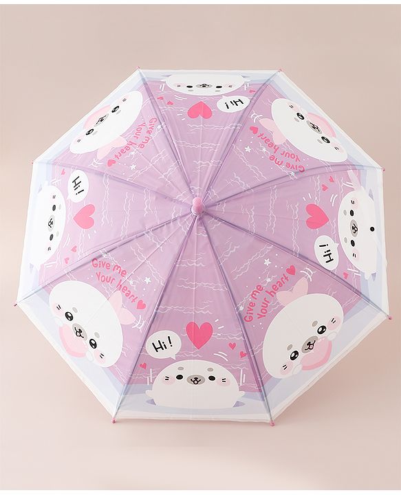 Babyhug Free Size Printed Umbrella - Purple
