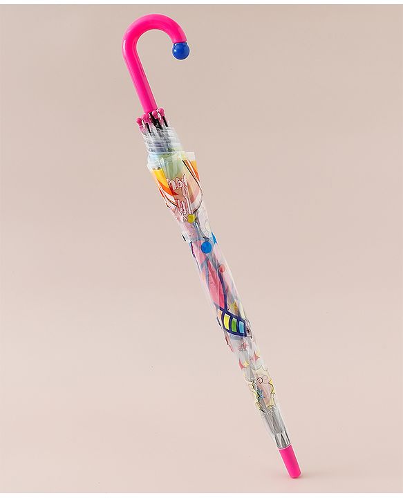 Babyhug Free Size Printed Umbrella - Dark Pink
