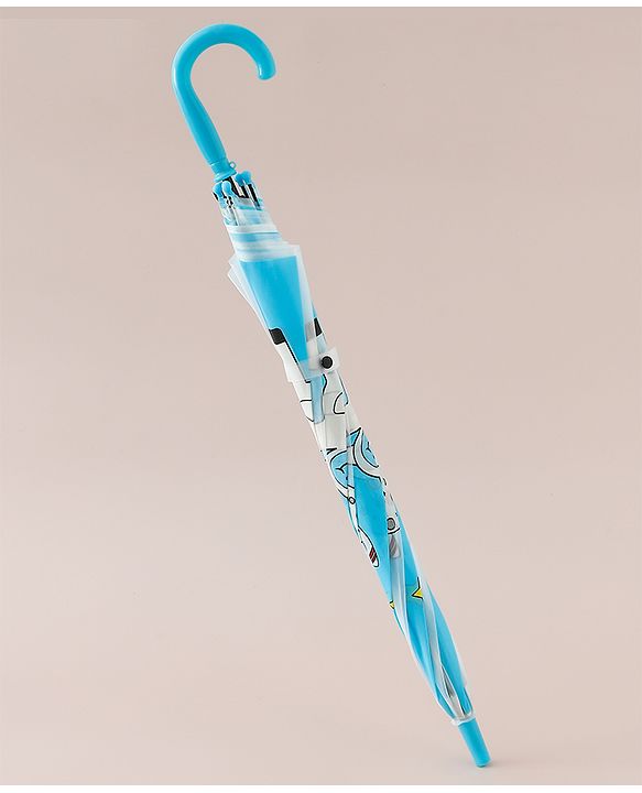 Babyhug Free Size Umbrella with Space Theme Print - Blue