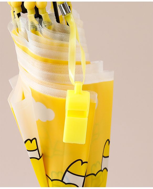 Babyhug Free Size Umbrella with Sheep Print - Yellow