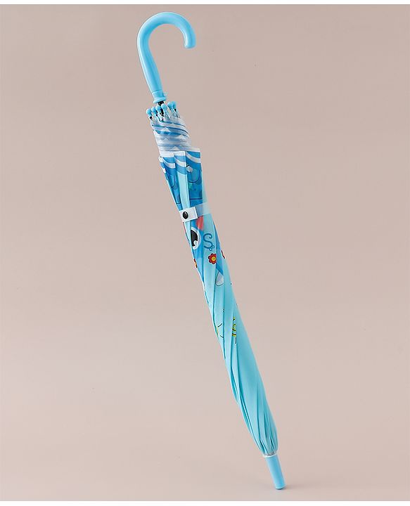 Babyhug Free Size Umbrella with Dino Print - Blue