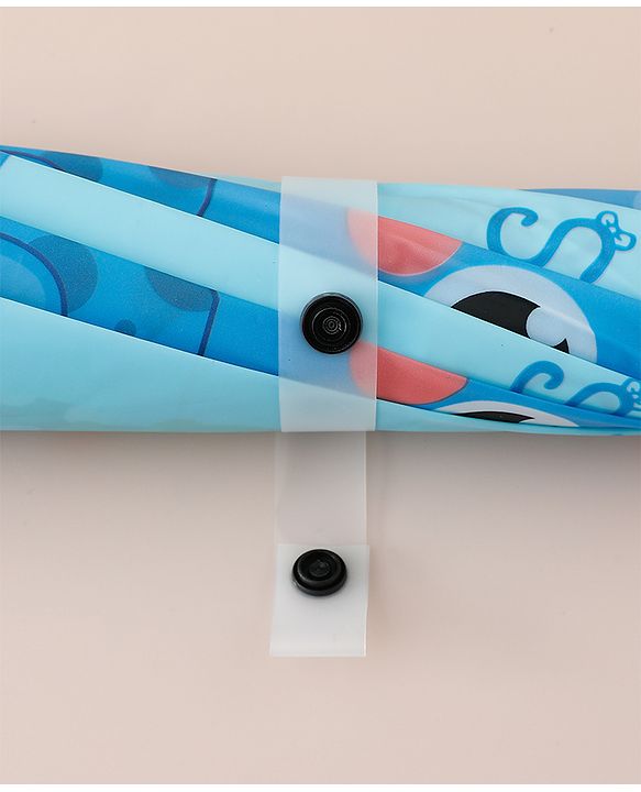 Babyhug Free Size Umbrella with Dino Print - Blue