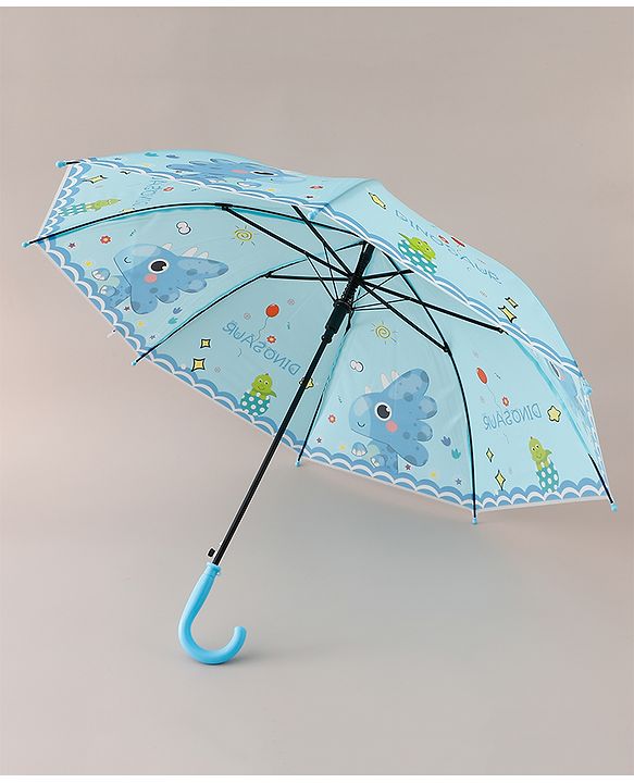 Babyhug Free Size Umbrella with Dino Print - Blue