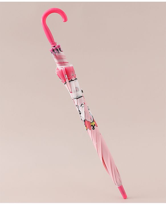 Babyhug Free Size Umbrella with Unicorn Print - Dark Pink