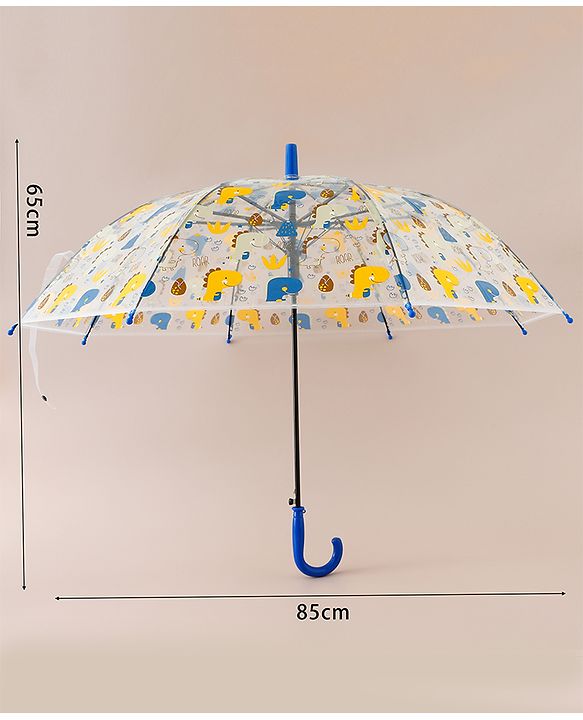 Babyhug  Free Size Umbrella with Dino Print - Blue